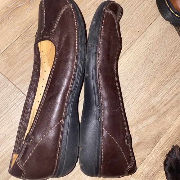 Clarks Unstructured brown flats business shoes 9.5 - Picture 7 of 7